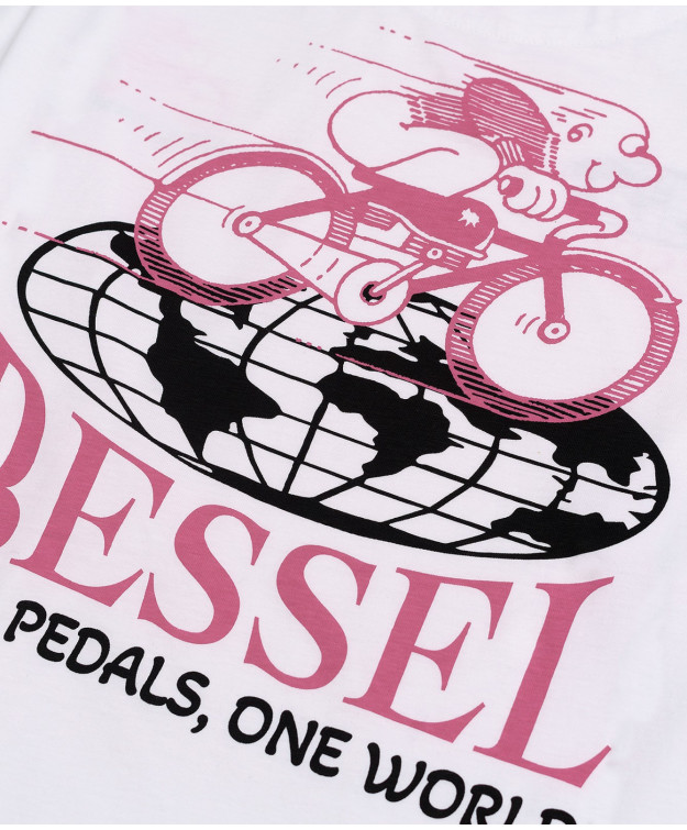 BESSEL PEDAL TEE WHITE